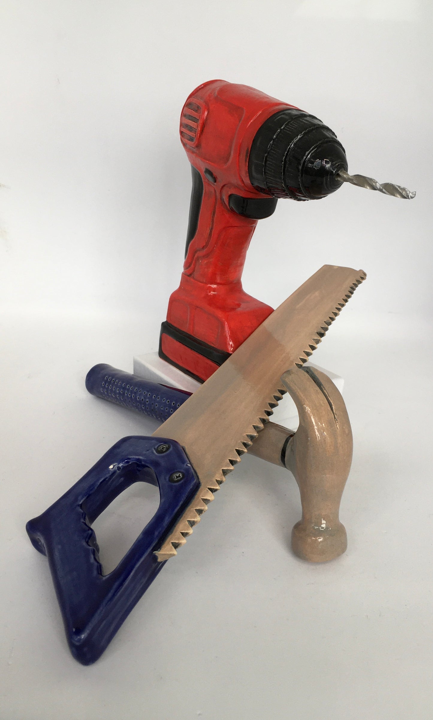 Earthenware set of carpenter's tools
