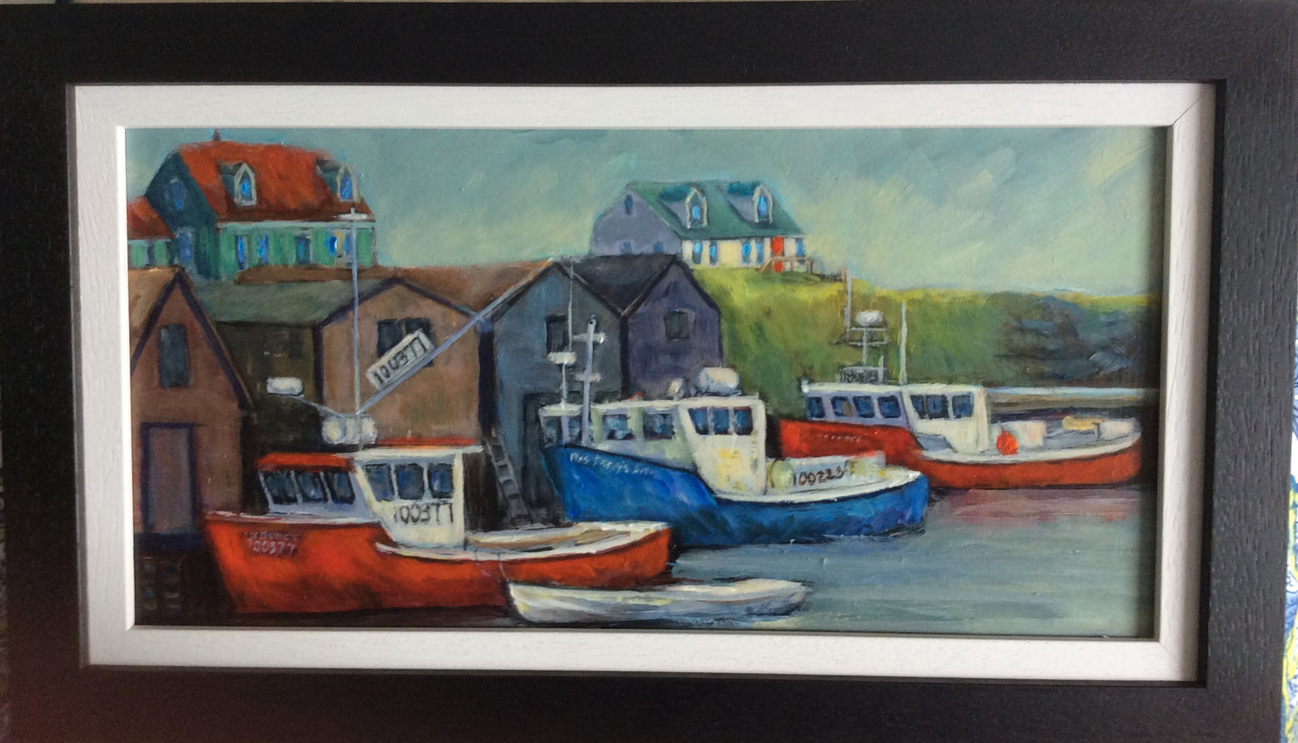 View From Loop Road, Peggy's cove (8" x 16")