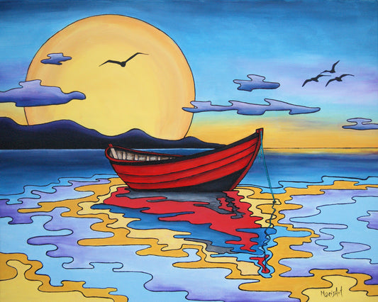 The Red Dory (20" x 24")