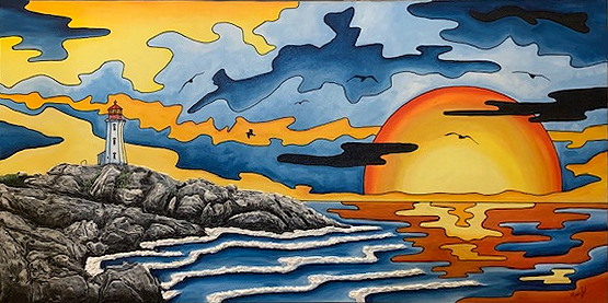 Sunset Waves